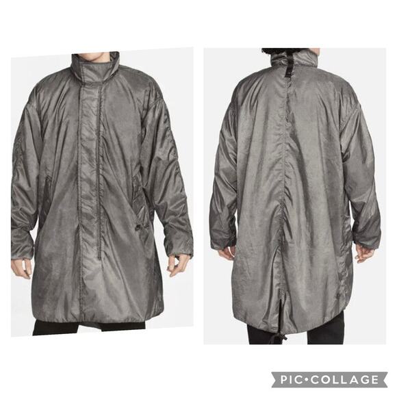 Nike Tech Pack Parka Jacket Mens Size XL Gray Therma-Fit Oversized Packable
